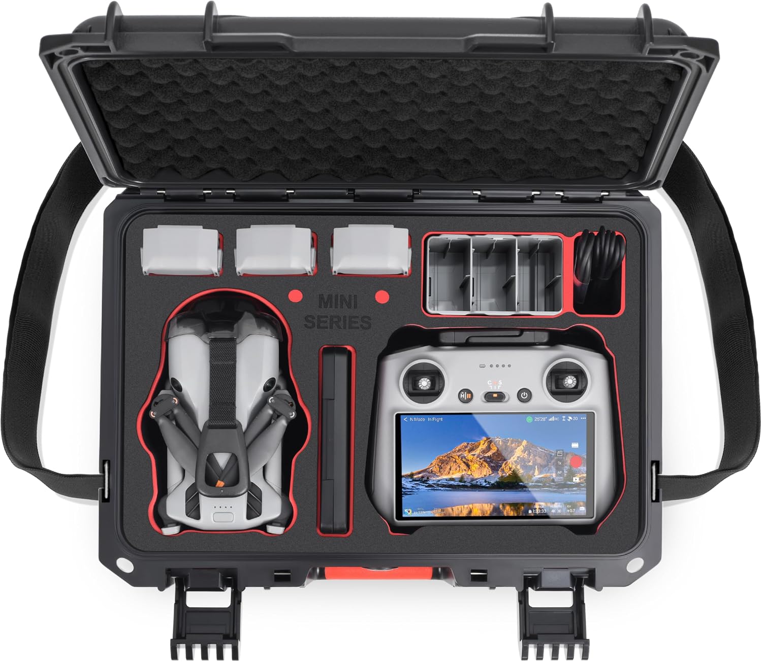 Detalle de STARTRC Mini 5 Pro i Mini 4 ProCase – twarde etui z PP, 37 × 28 × 13 cm
