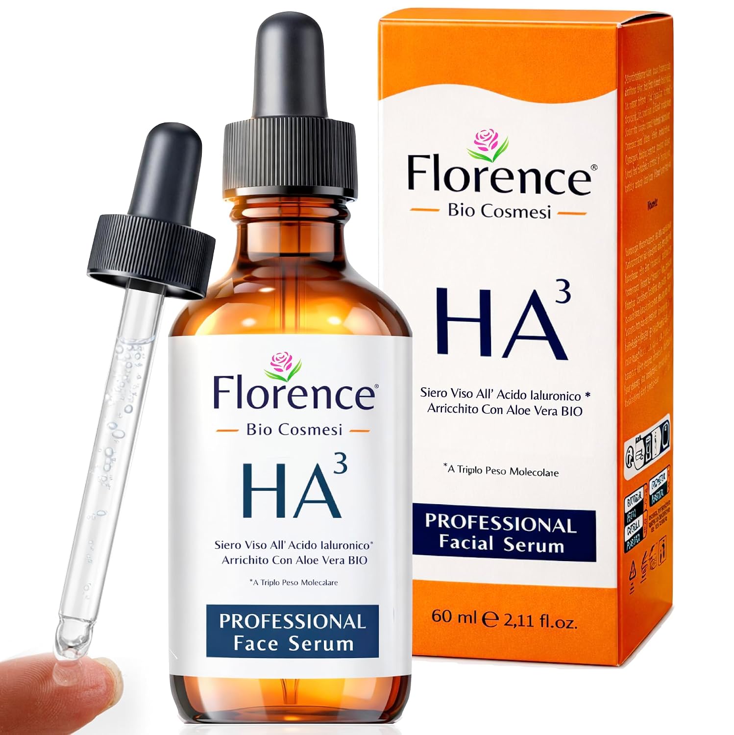 Detalle de Hyaluronic Acid Serum for Skin (2 oz) – Niacinamide, B5 & Vitamin C Facial Serum, Non-Greasy Ultra-Hydrating Anti-Aging Moisturizer