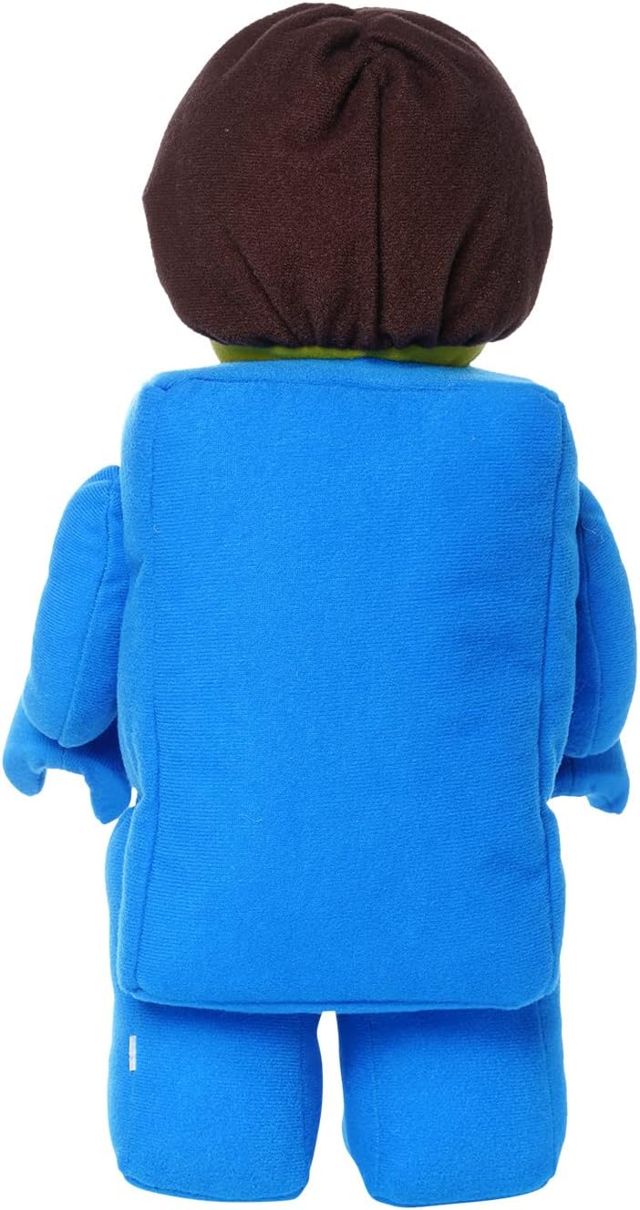 Detalle de Manhattan Toy LEGO Minifigure Brick Suit Guy – pluszowa minifigurka 33 cm