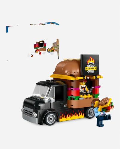 Thumbnail 6 de LEGO City Burger Truck Toy Building Set (60404) – Creative Play for Kids 5+