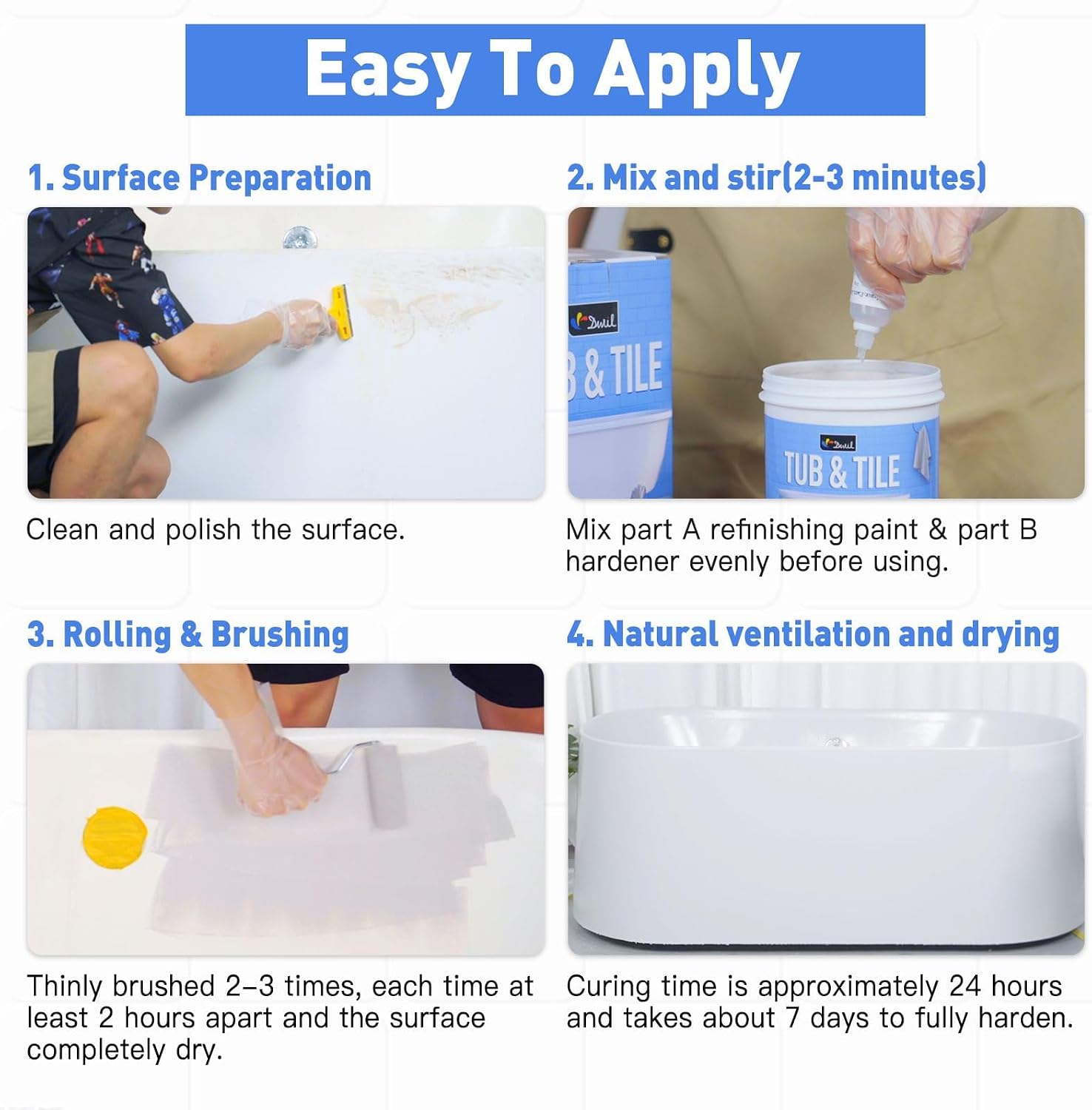 Detalle 2 de DWIL Tile Paint Refinishing Kit 16.5 oz