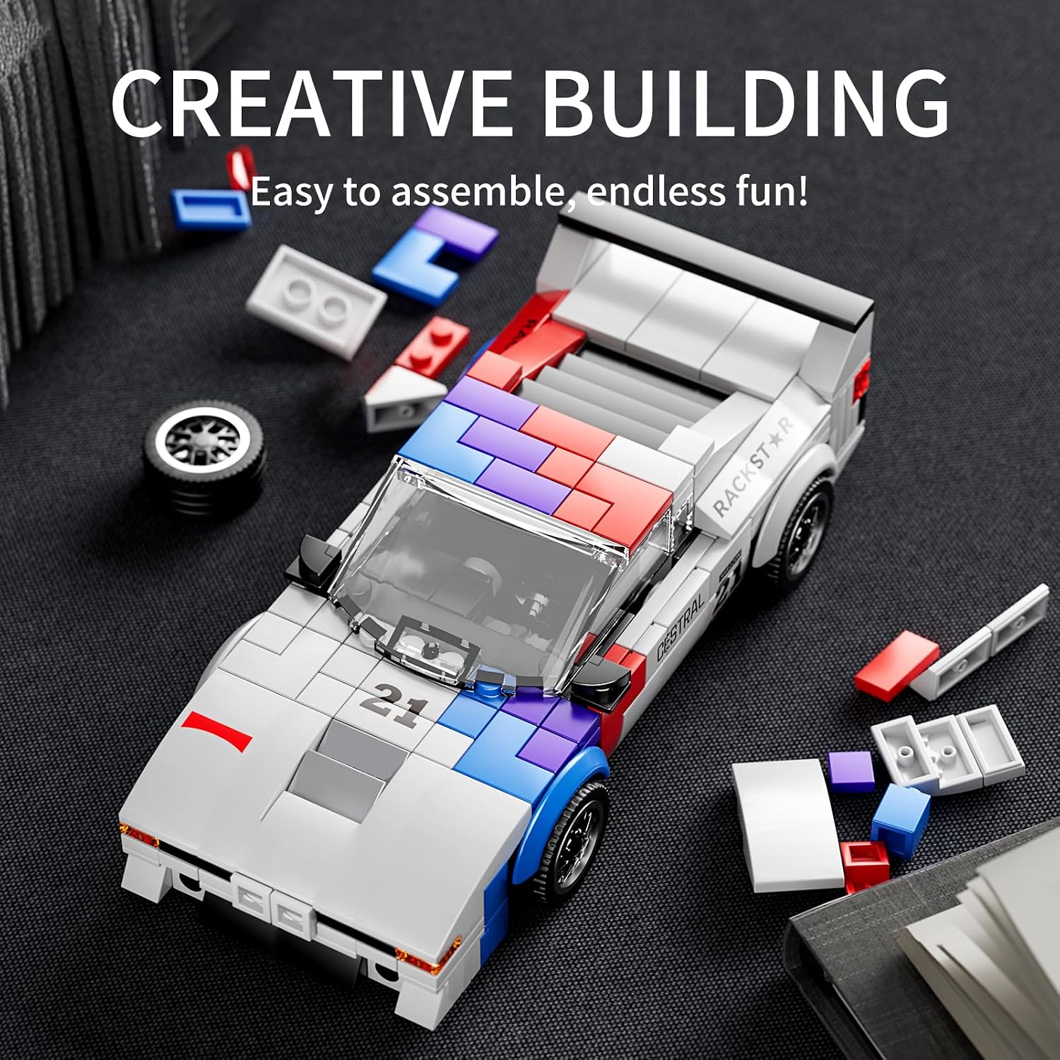 Thumbnail 4 de Mould King 27062 Rennwagen 363 Teile