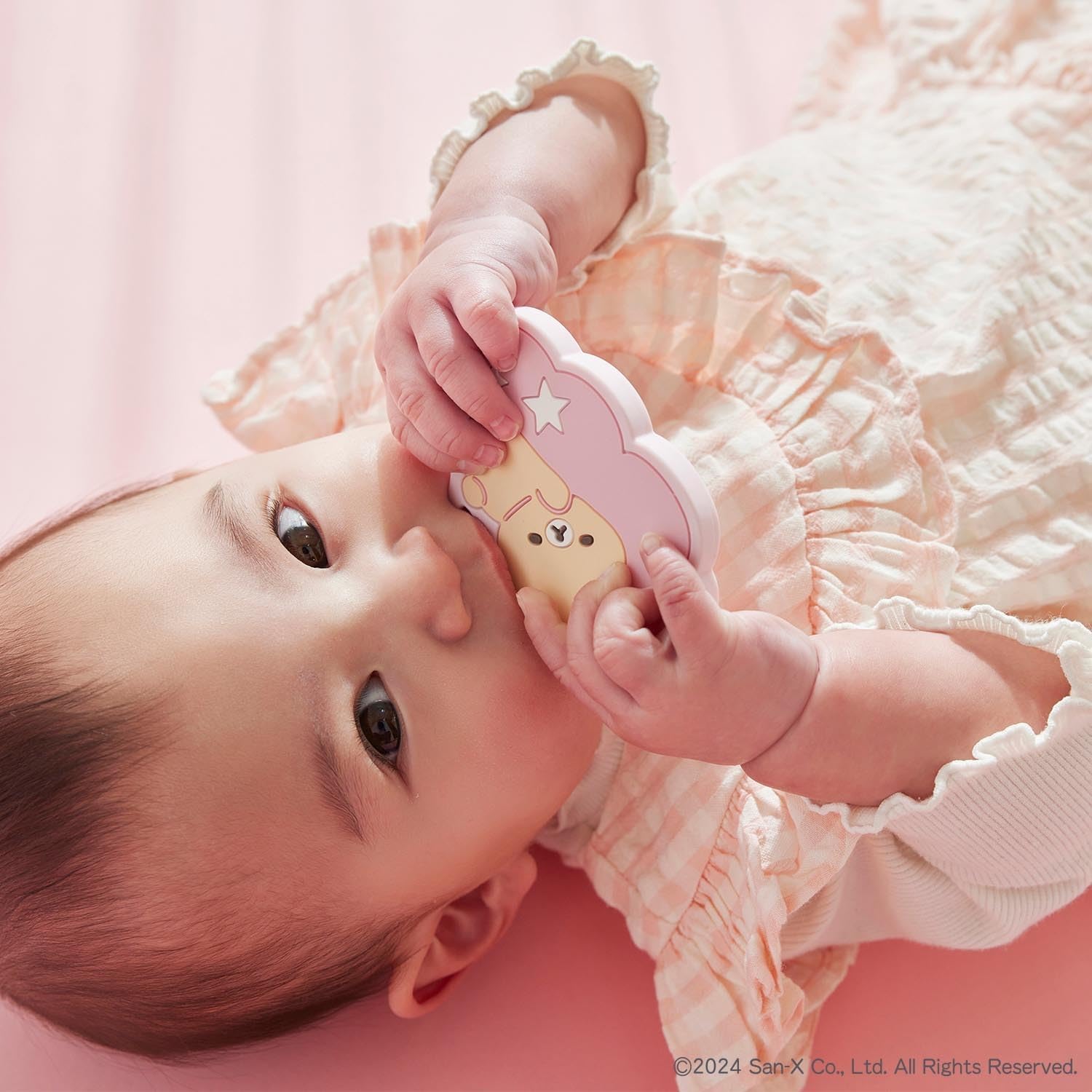 Detalle de DADWAY リラックマベビー OCRIL001023200 歯がため コリラックマ・ピンク、シリコーン製