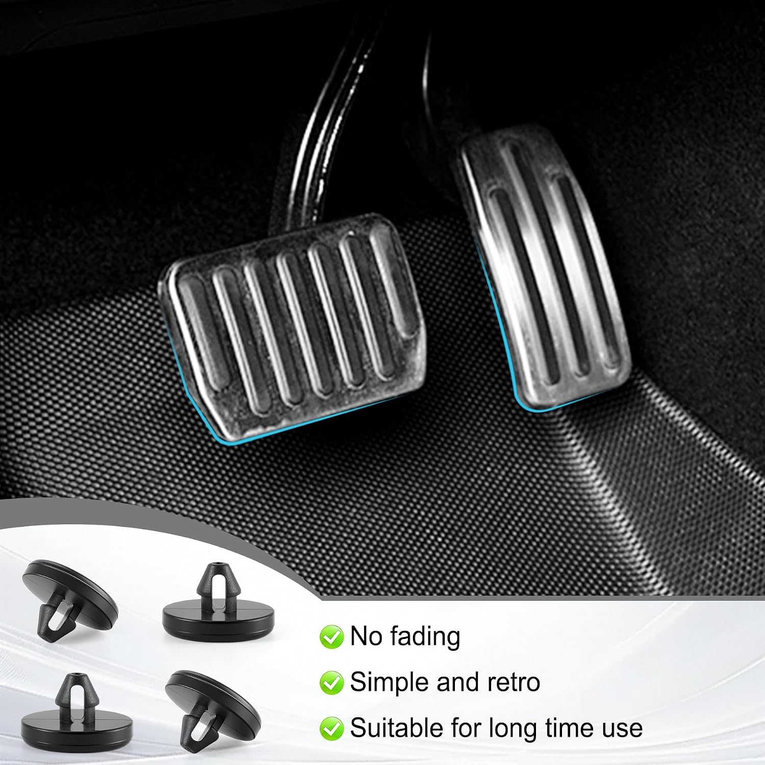 Detalle 1 de GaRhomxy Brake Pedal Stop Pads, 8-Pack