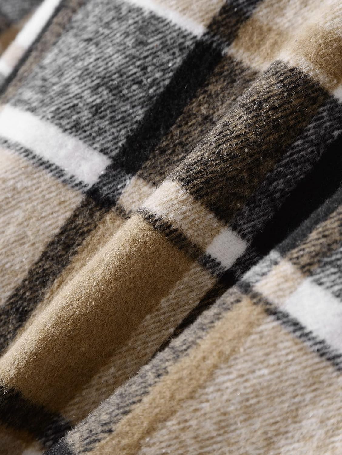 Detalle 2 de ZAFUL Plaid Shirt Jacket in Polyester