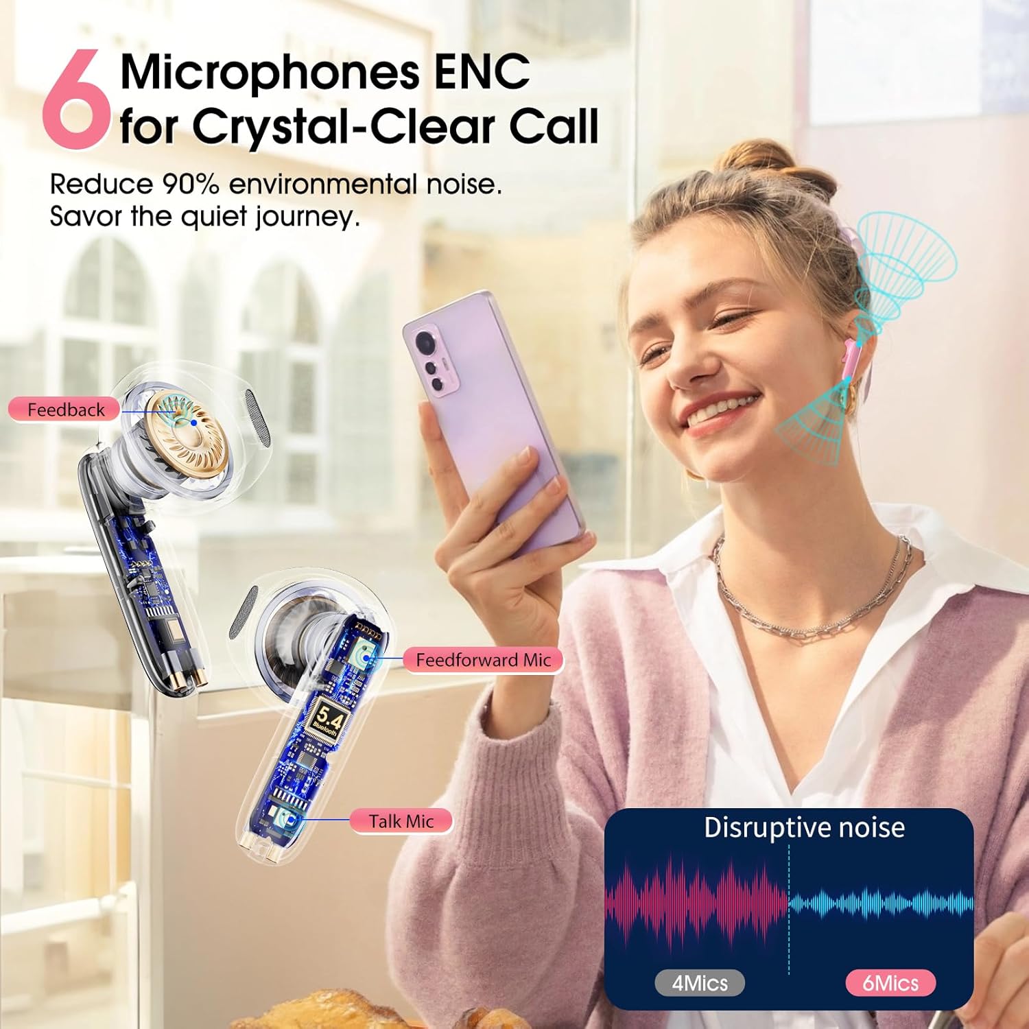 Thumbnail 4 de EXZHIG Bluetooth Kopfhörer 5.4 mit 10 m