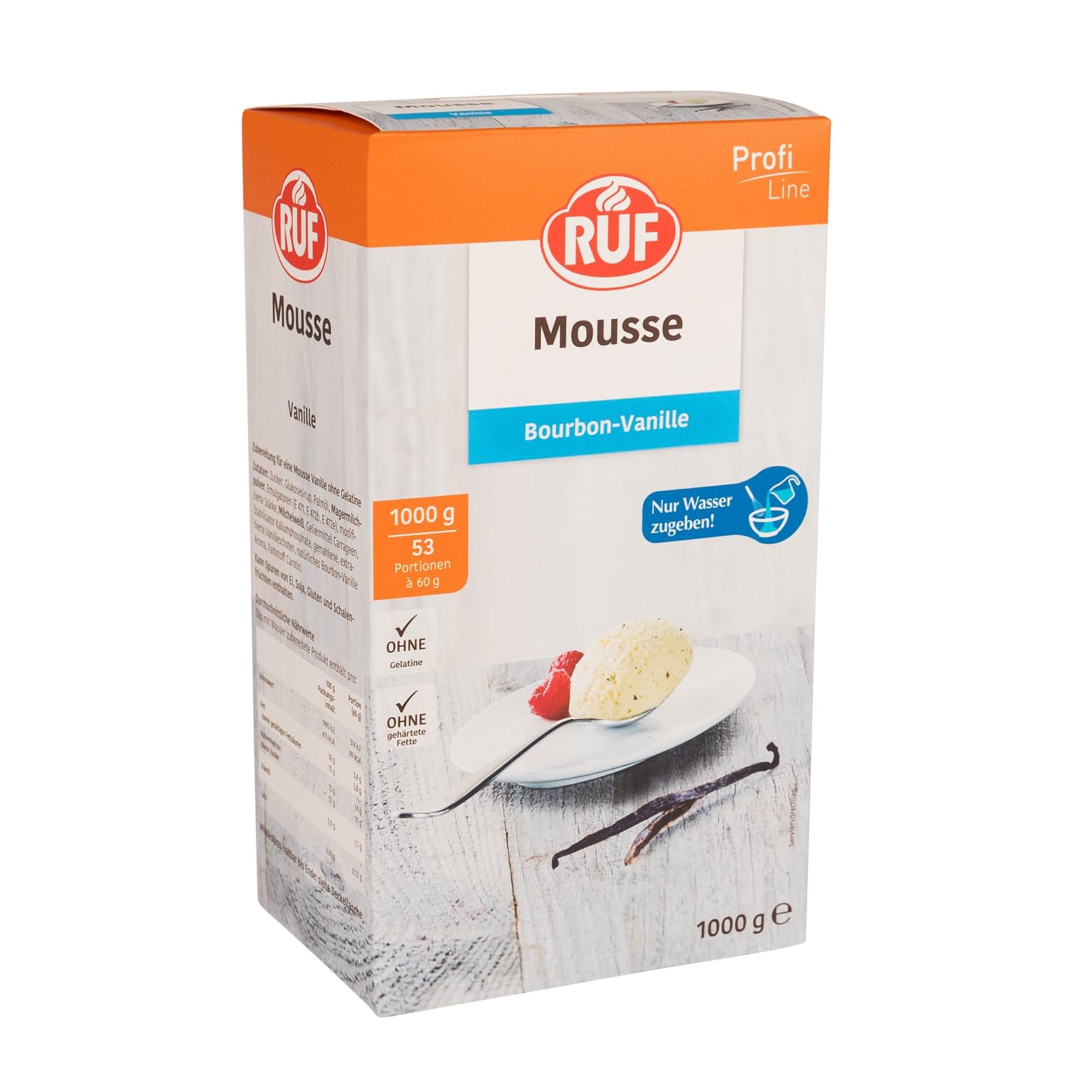 Thumbnail 5 de RUF Mousse au Chocolat Dessertpulver (nur Wasser zugeben) – Großpackung 1.000 g für Schokomousse