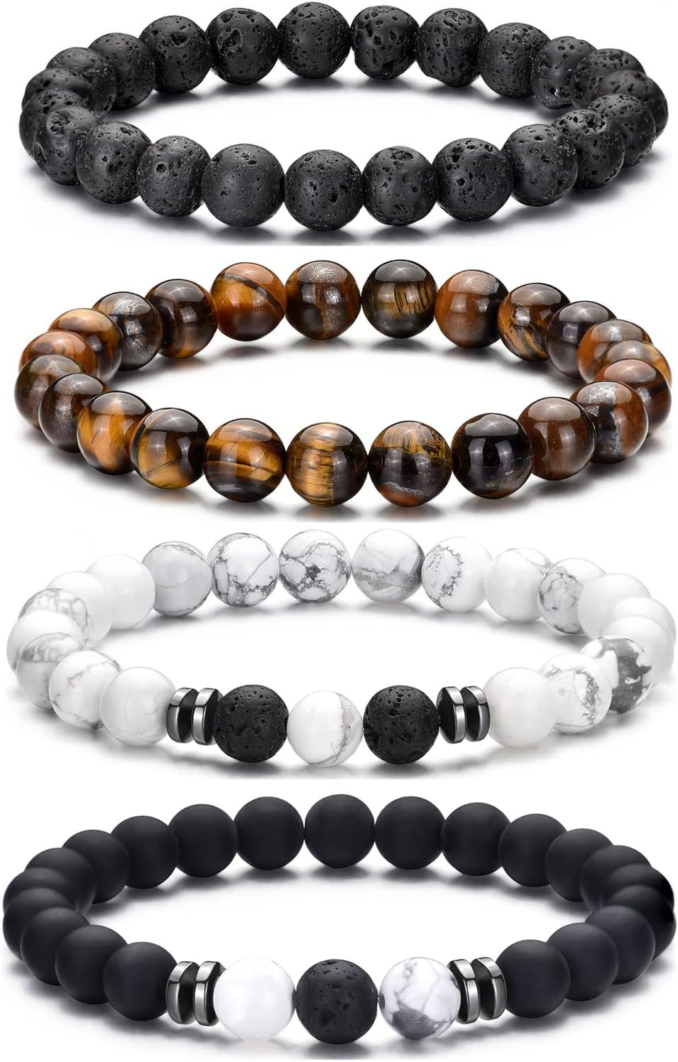 Detalle de RANKEEF Bracelet œil de tigre 8 mm
