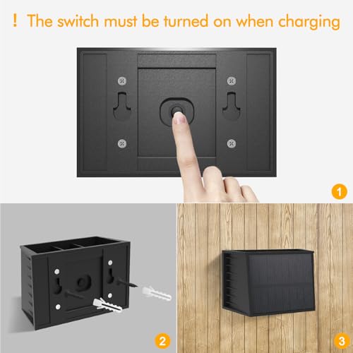 Thumbnail 6 de T-SUN: Lámparas Solares para Exterior (2 piezas) – Aplique Solar de Pared 3000K, IP65, Ajustable 120°