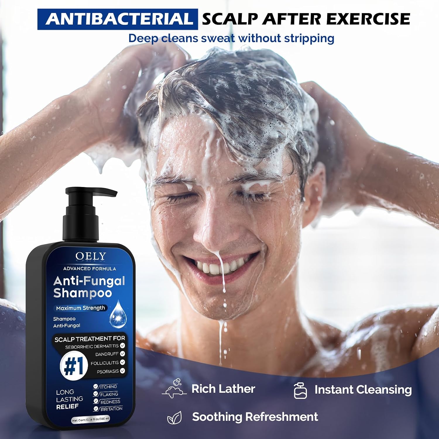 Detalle de Oely Antifungal Shampoo, 10.1 fl oz