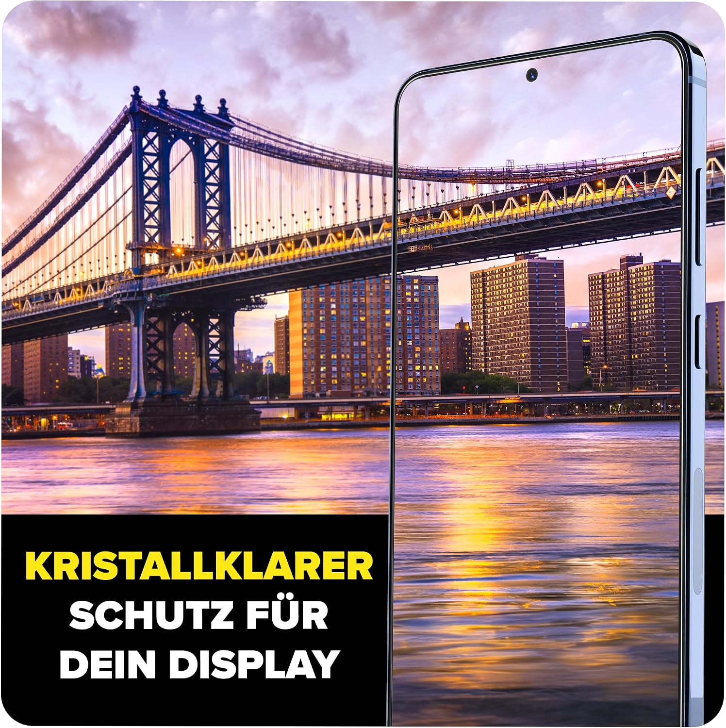 Thumbnail 6 de FlexiSchutz® Schutzglas für Samsung Galaxy A55 5G – Display-Schutzfolie aus Glas mit Installationshilfe (2 Stück)