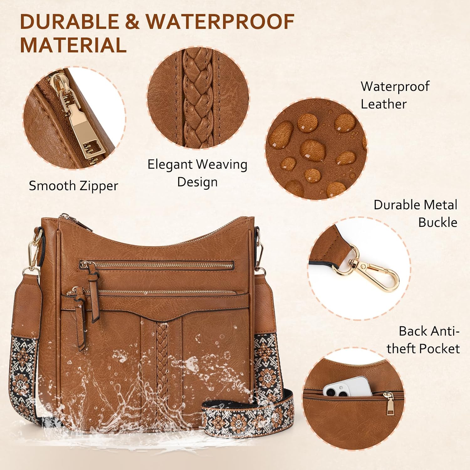 Thumbnail 4 de RAINSMore Cross Body Bag Women 10.24in