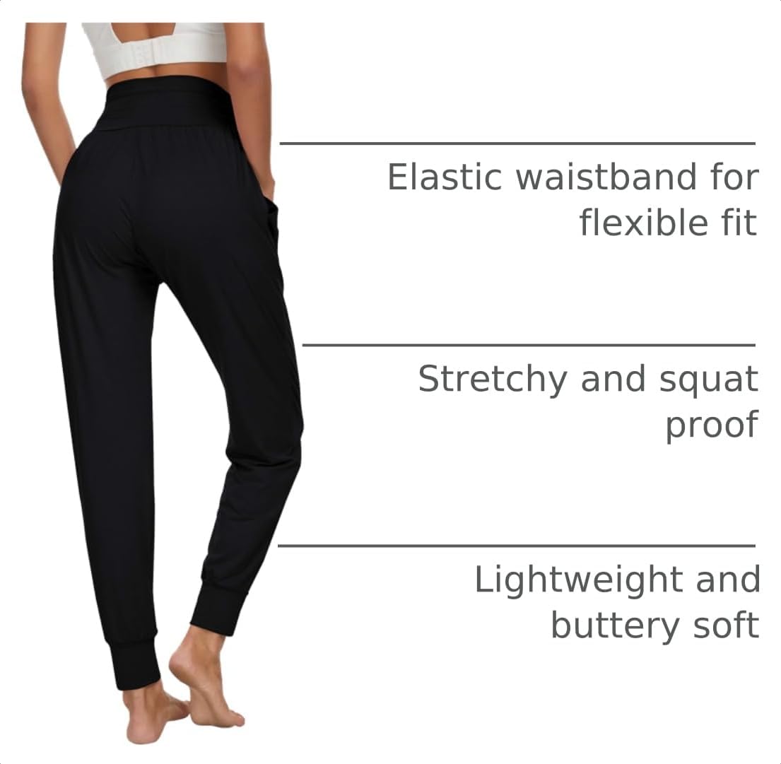 Detalle 2 de UEU Women's Cozy Yoga Joggers Pants with Pockets