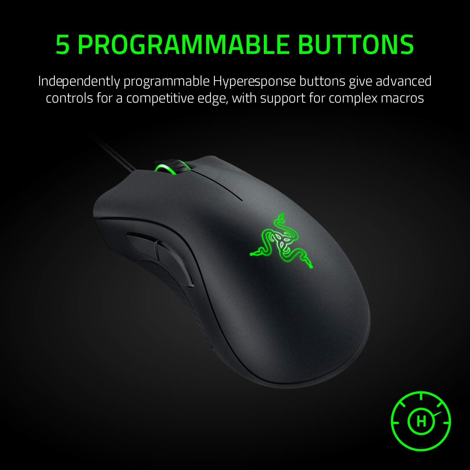Thumbnail 3 de Razer DeathAdder Essential (2021) – kabelgebundene Gaming-Maus mit optischem Sensor (bis 6.400 DPI)
