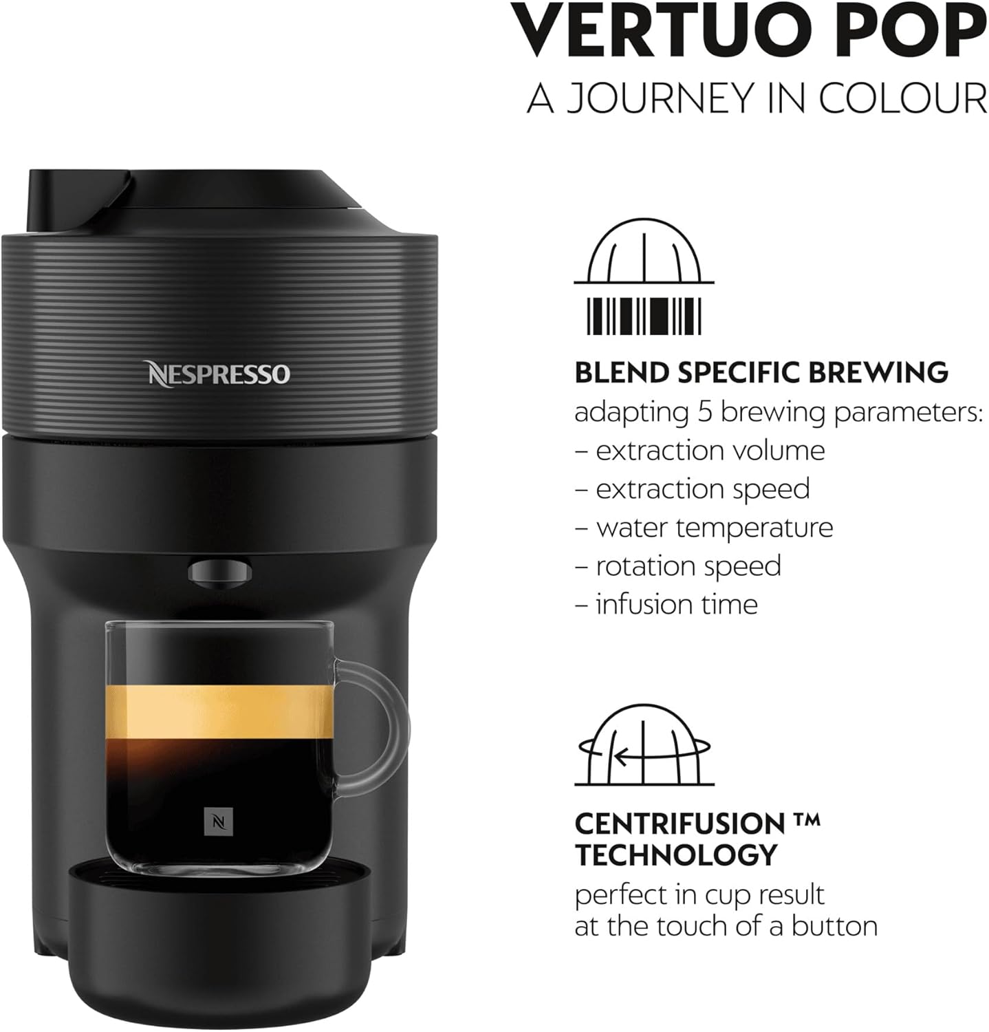 Thumbnail 3 de Nespresso Vertuo Pop Coffee Machine by De'Longhi: Compact, Versatile, with 6 Cup Sizes