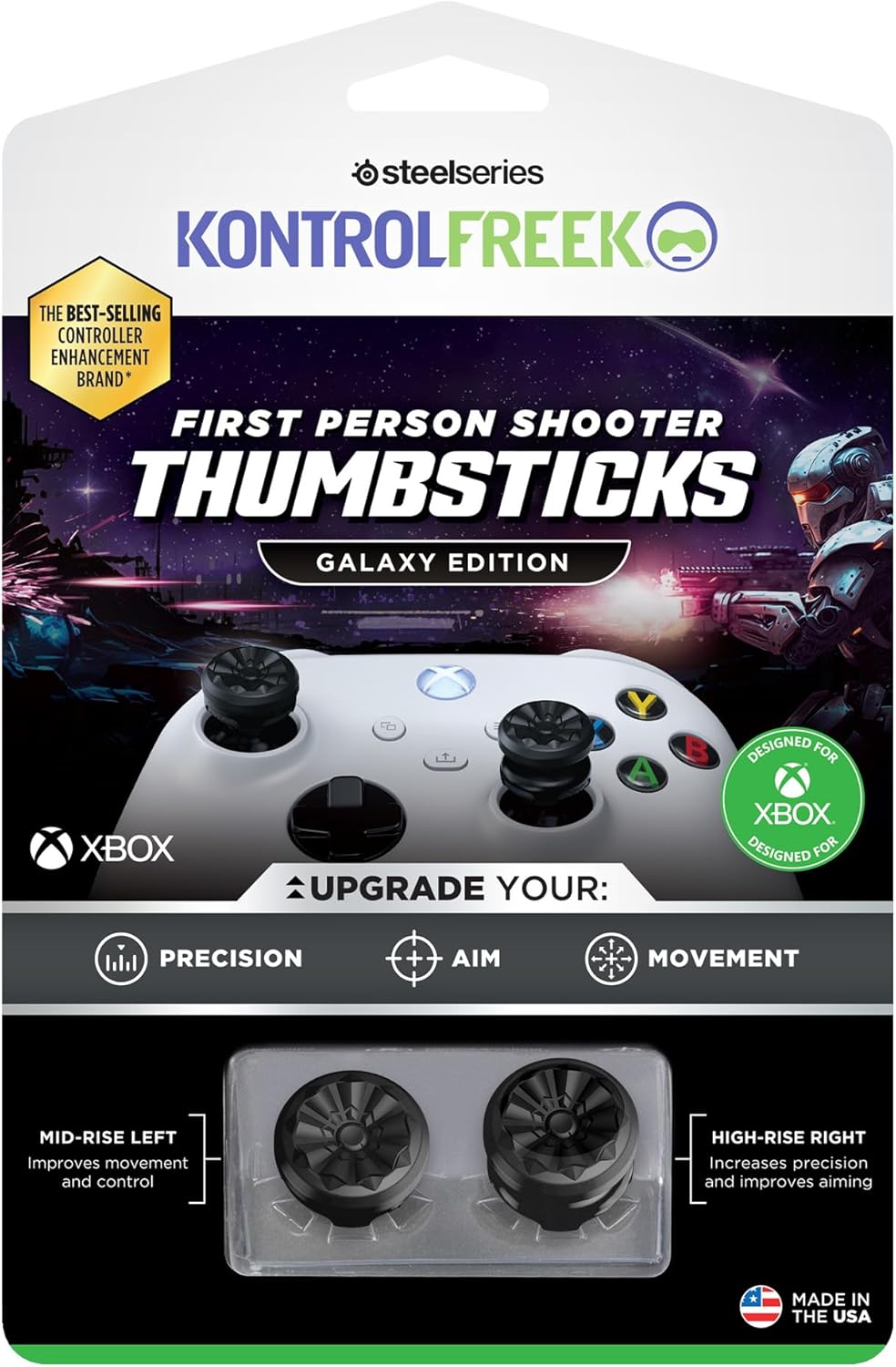 Thumbnail 5 de KontrolFreek FPS Freek Galaxy Black: grips de précision pour Xbox Series X|S et Xbox One