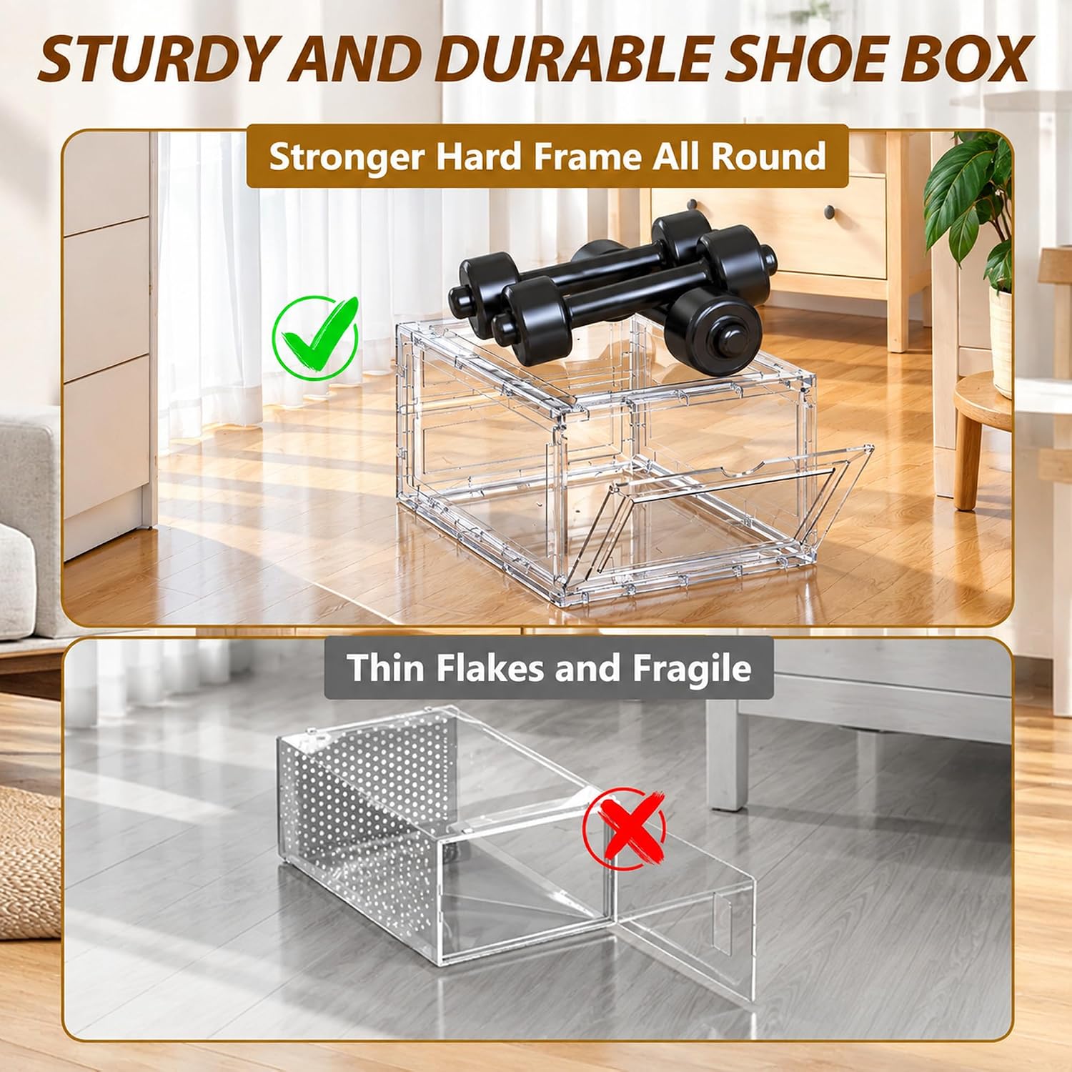 Detalle 2 de Vynlex Shoe Box Organizer, 10-Pack