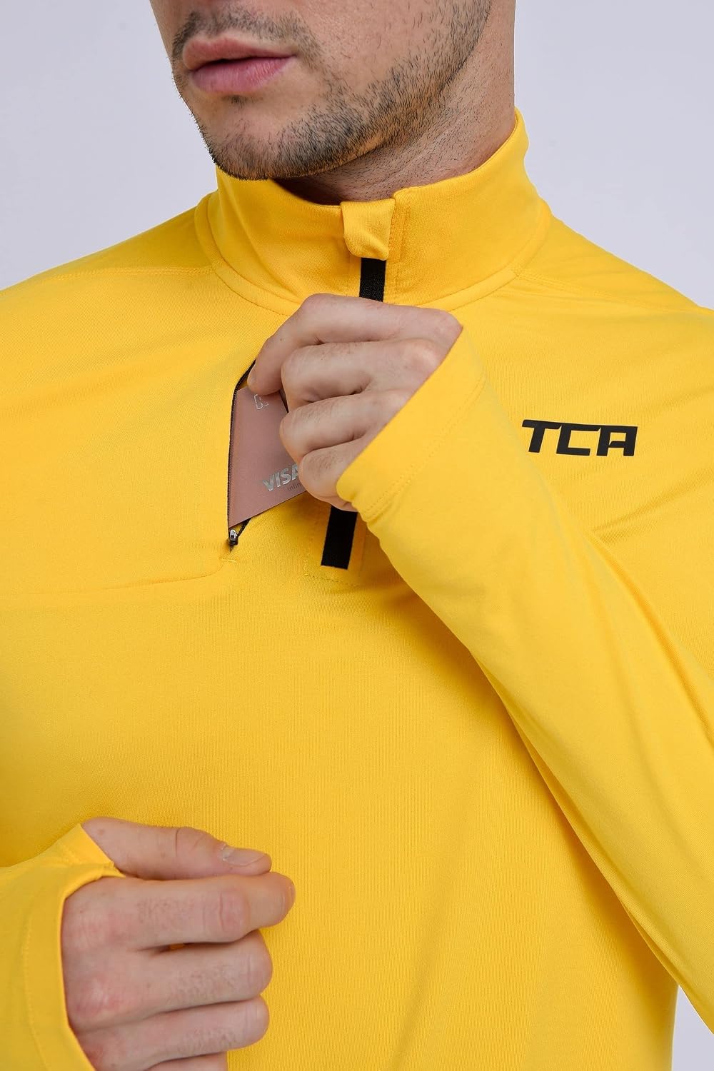 Thumbnail 2 de TCA Fusion long sleeve running top for men (1/4 zip) with zip pockets