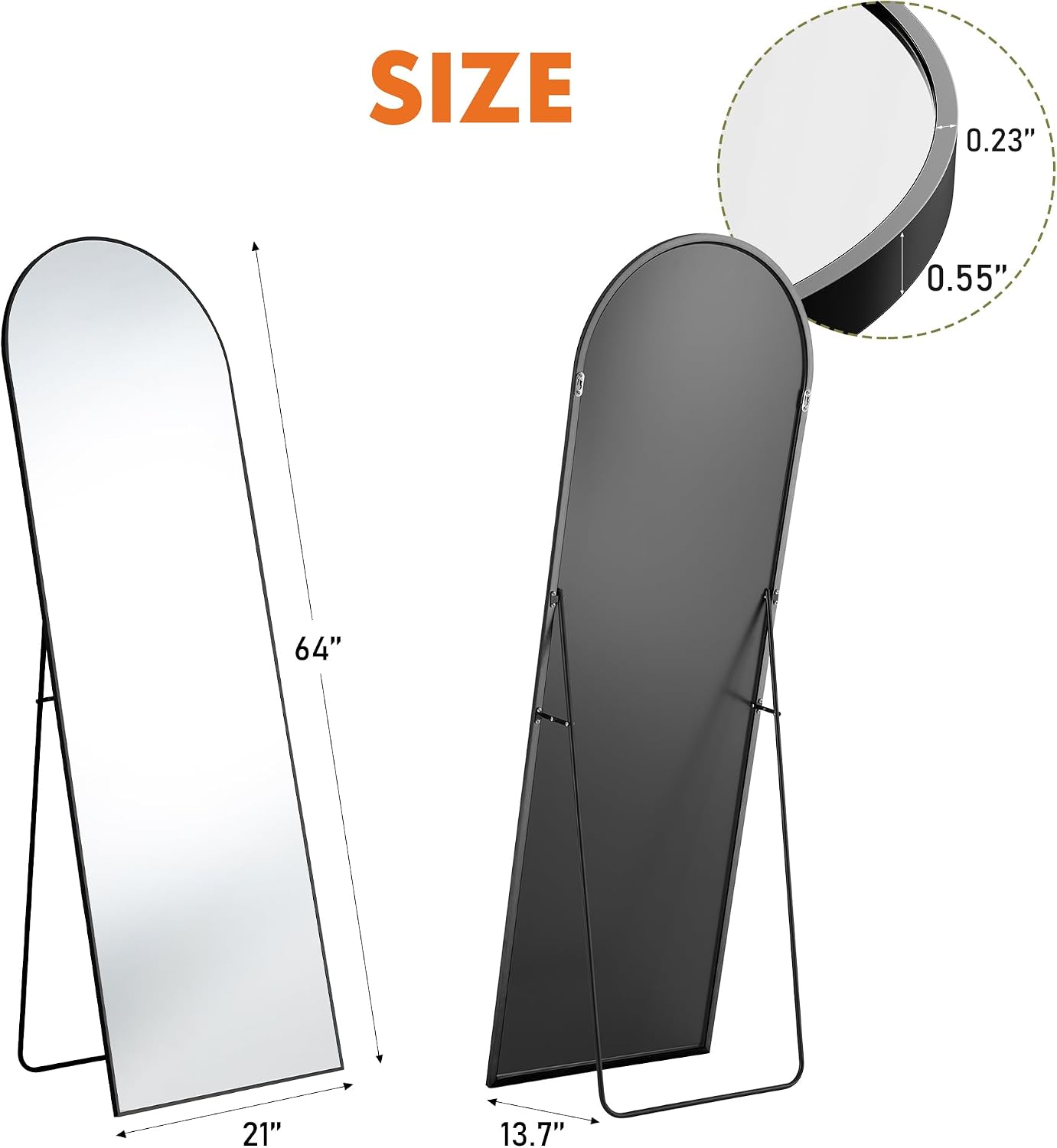 Detalle de OLIXIS full-length mirror, 64-inch