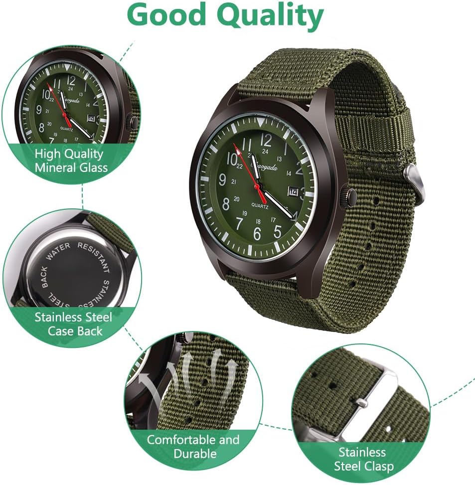 Thumbnail 2 de Vicloon Herren Armbanduhr, Quarzuhr Armbanduhr, Auto-Kalender minimalistisches analoges Zifferblatt Canvas Stoff Band Herren Uhr täglich Armbanduhr Solar Movement
Vicloon Herren Armbanduhr, Quarzuhr Armbanduhr, Au…