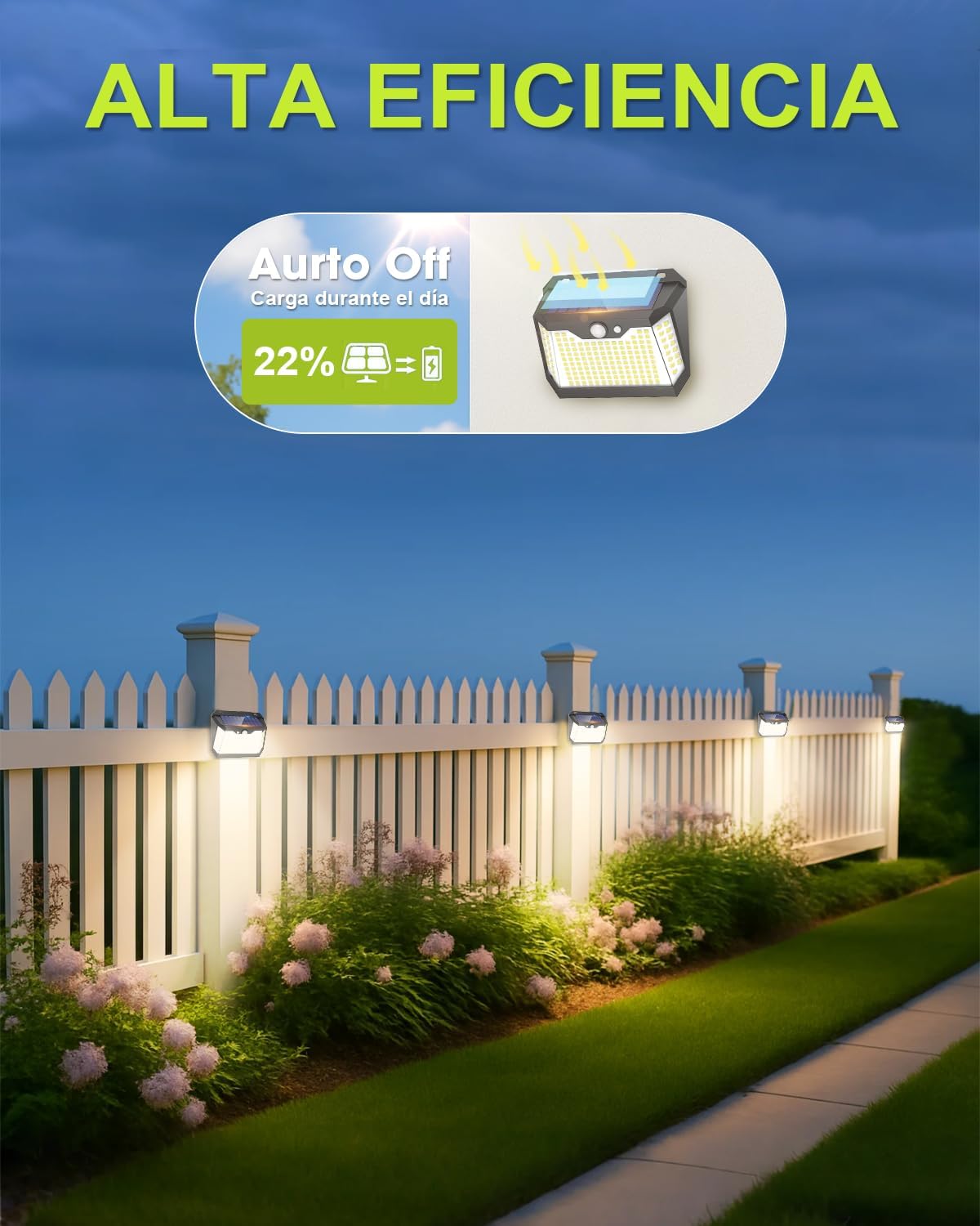 Thumbnail 6 de Pack 4 Luces Solares LED Exterior ☀️ Sensor 3 Modos IP67