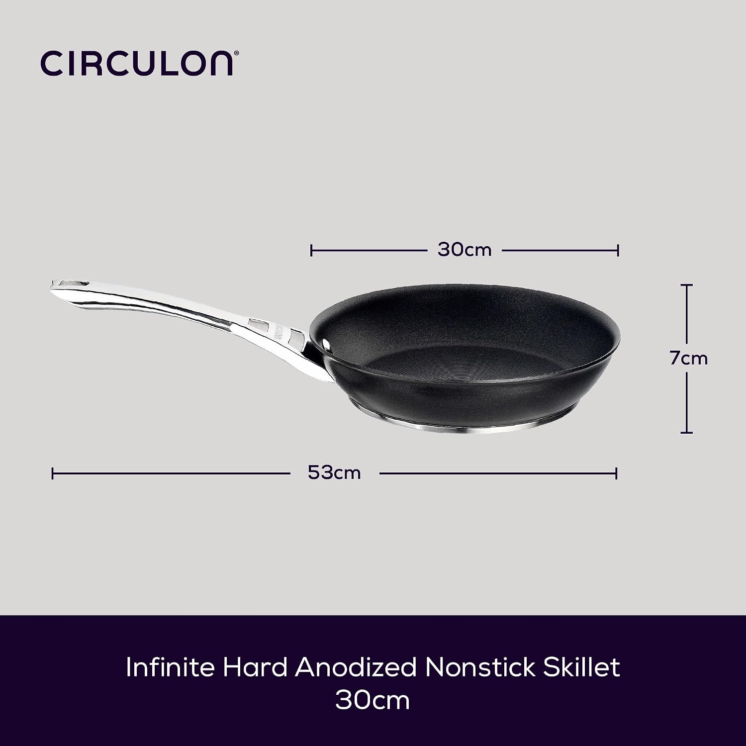 Detalle de Circulon Infinite Non Stick Frying Pan 30cm – Induction, Oven, and Dishwasher Safe