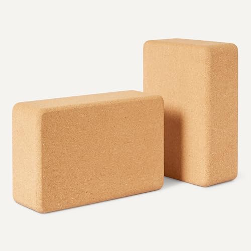 Detalle 1 de Amazon Basics Bloque de Corcho Natural para Yoga, 23 x 15 x 8 cm (paquete de 2)