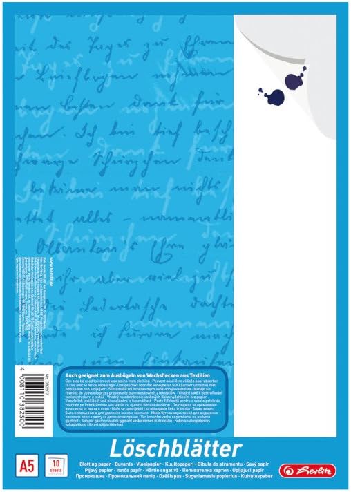 Detalle de Herlitz 382507 – bibuła do atramentu, biała, 10 szt., format A4