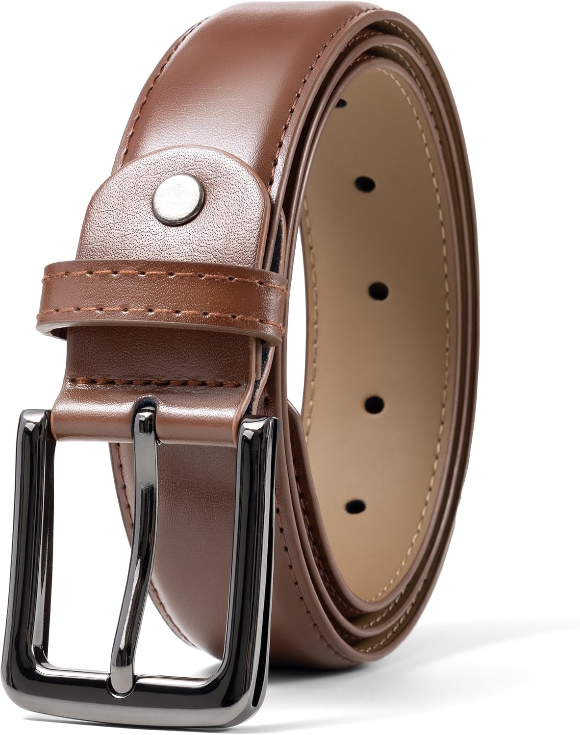 Thumbnail 6 de maikun Black Leather Belt for Men