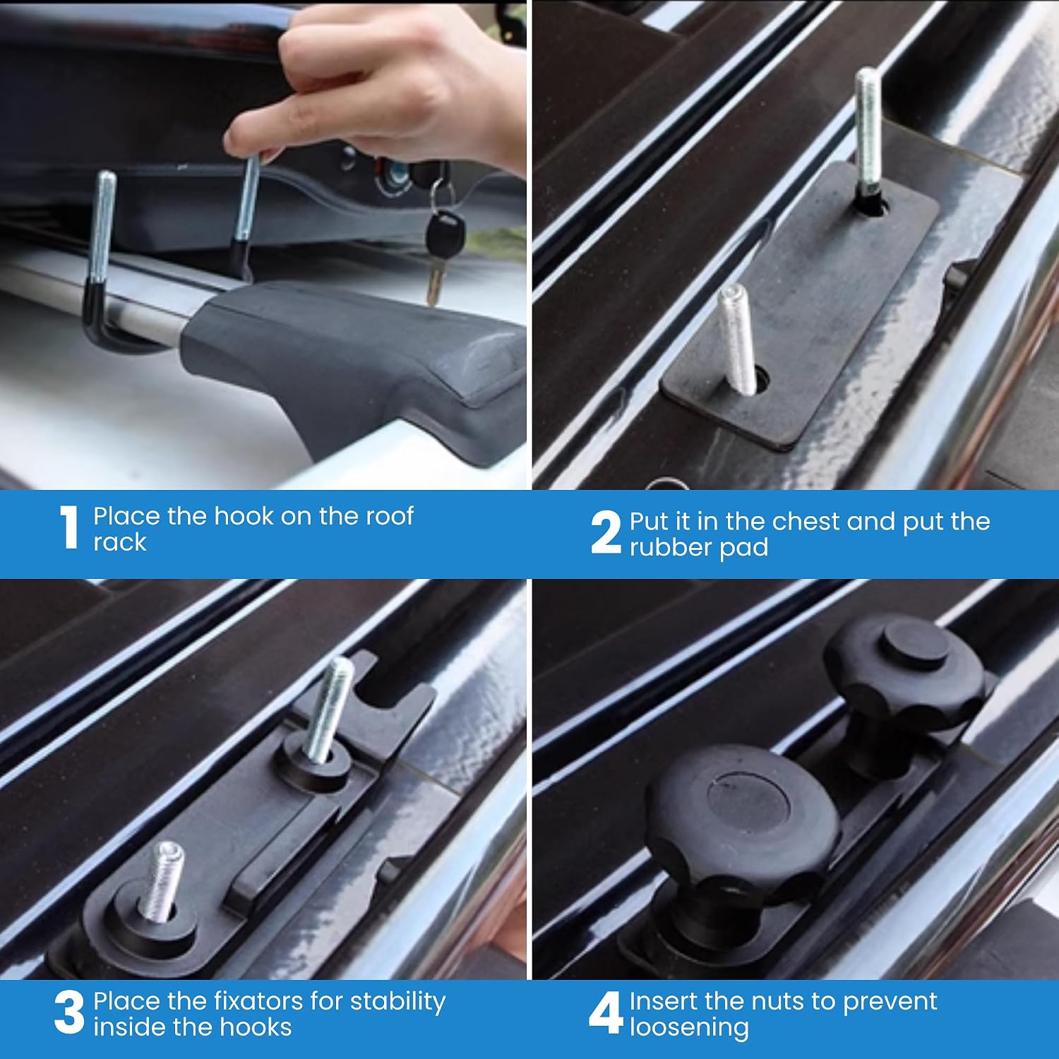 Detalle 2 de Cofre de Techo 550 litros para Coche