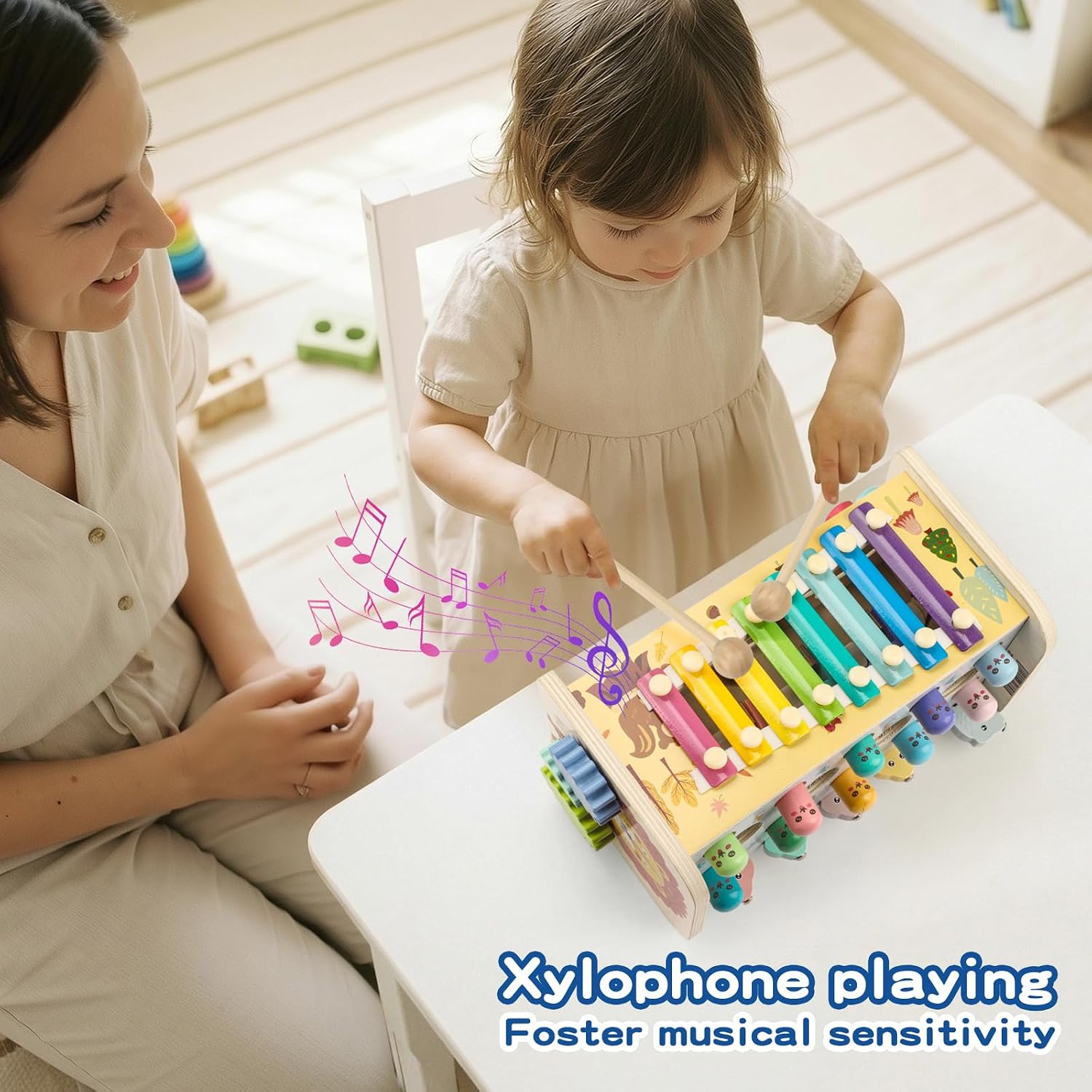 Thumbnail 1 de Montessori Spielzeug Motorik 1 Jahr Holz