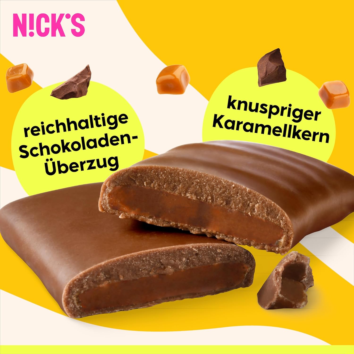 Thumbnail 4 de NICKS Keto Riegel Crunchy Caramel 21×28 g 🍫
