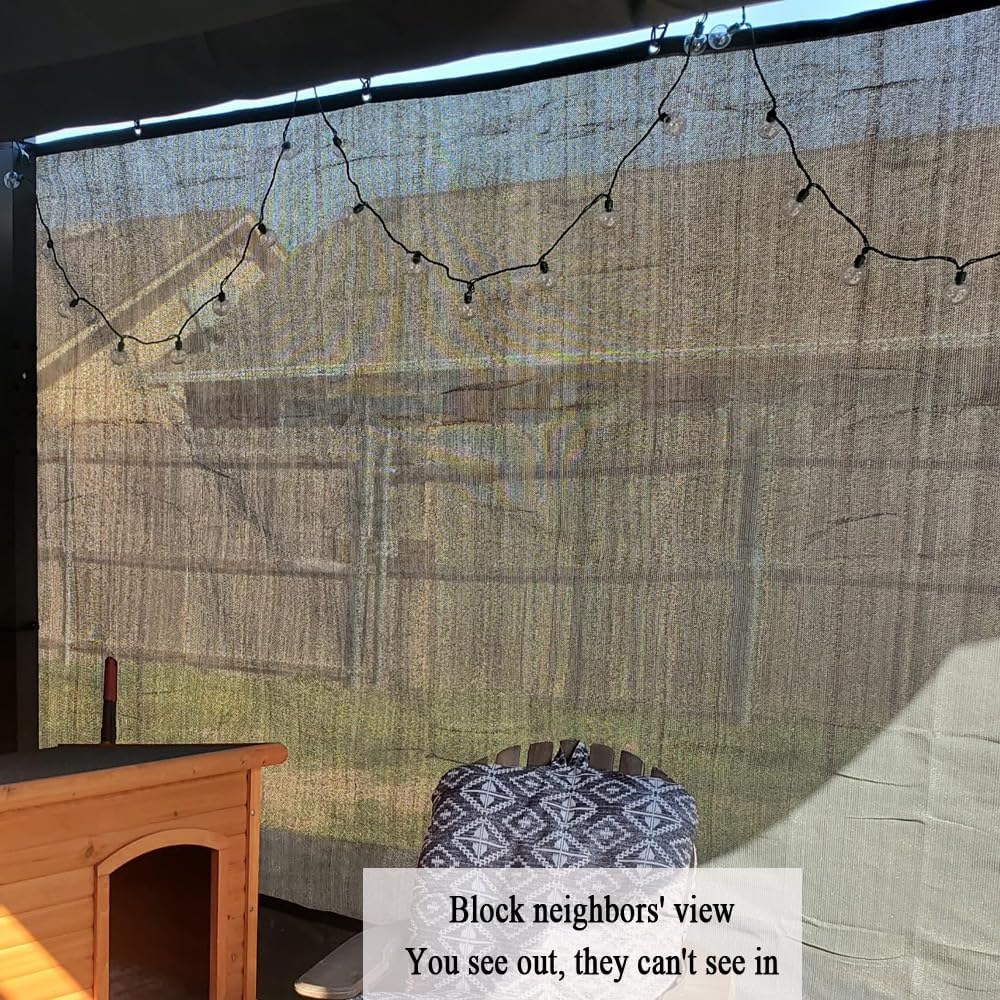 Detalle 2 de Vocray 90% Sun Shades for Patio (3x9 m) – Breathable UV Blocking Mesh for Pergolas, Balconies and Gardens
