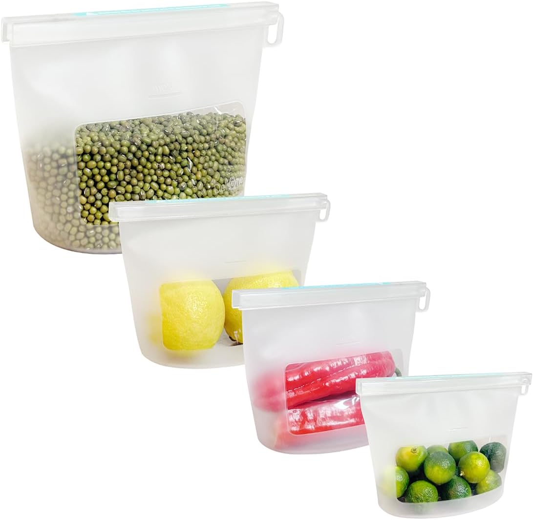 Detalle de Reusable Silicone Food Storage Bags