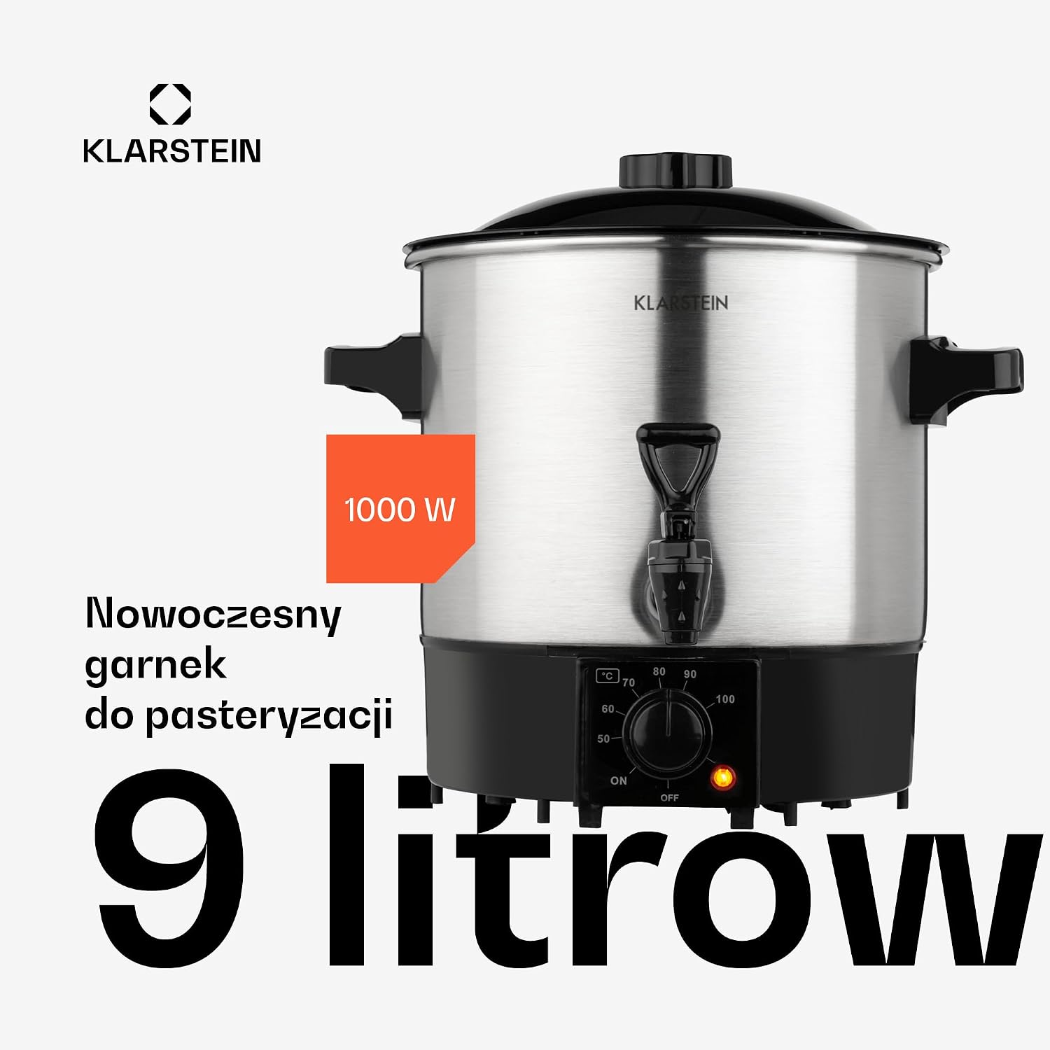 Detalle de Klarstein Biggie Eco konserveringsautomat och dryckesdispenser, 9 liter