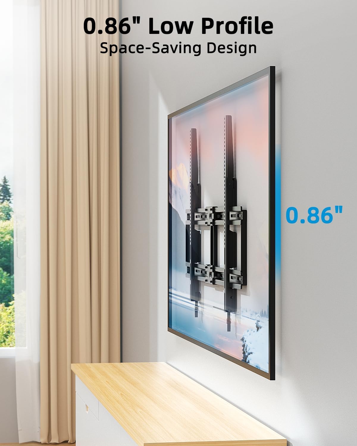 Thumbnail 2 de HOME VISION HV8802 Ultra Slim Fixed TV Wall Mount