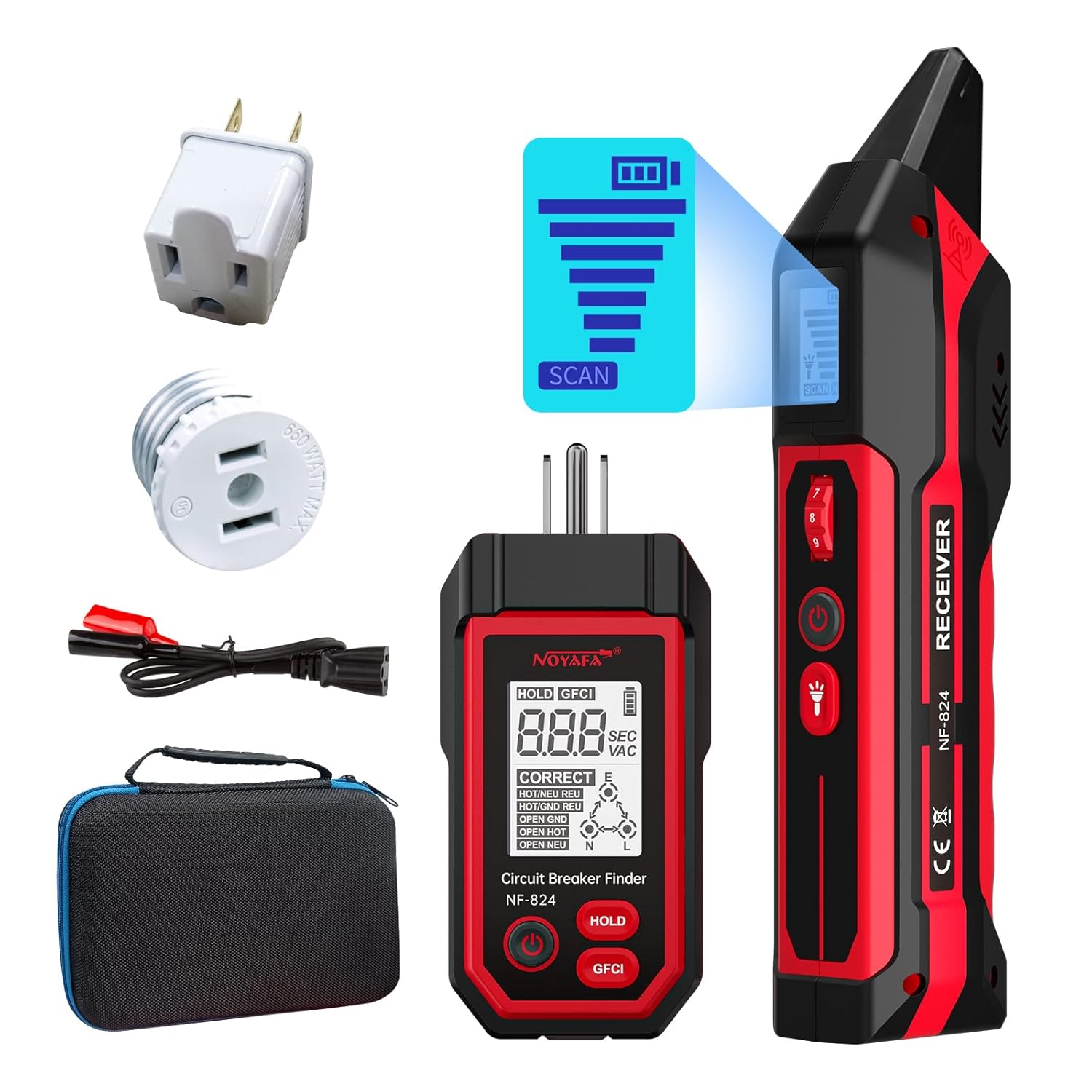 NOYAFA NF-824 Circuit Breaker Finder 90-230V