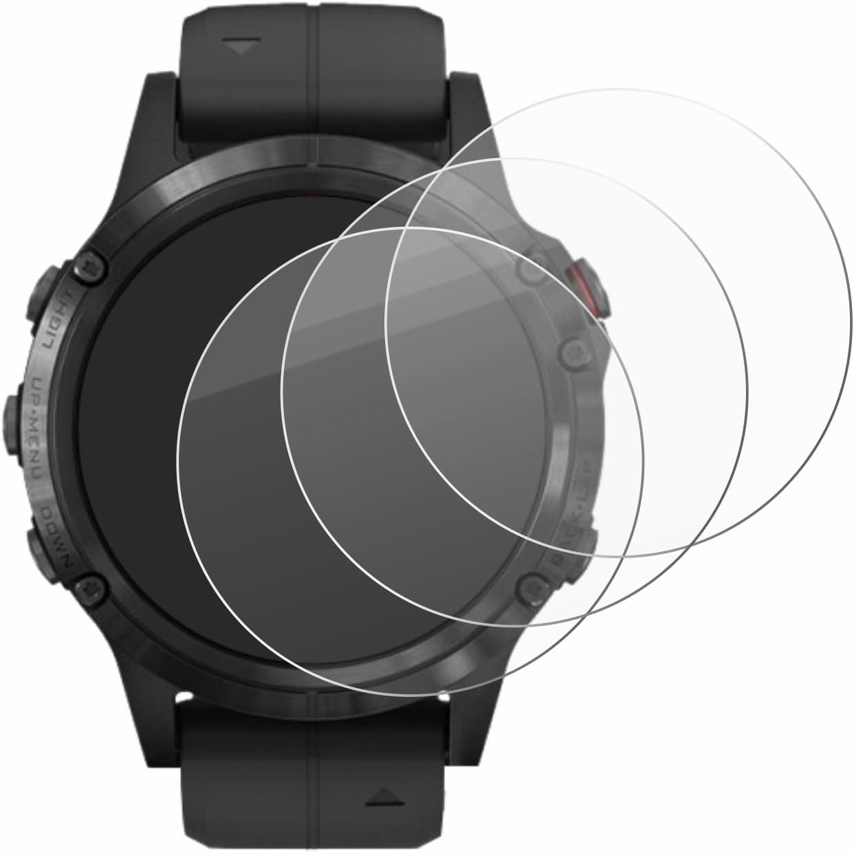 Detalle de brotect Glass Screen Protector Film for Garmin Fenix 5 Plus (47 mm) – 3 Pack