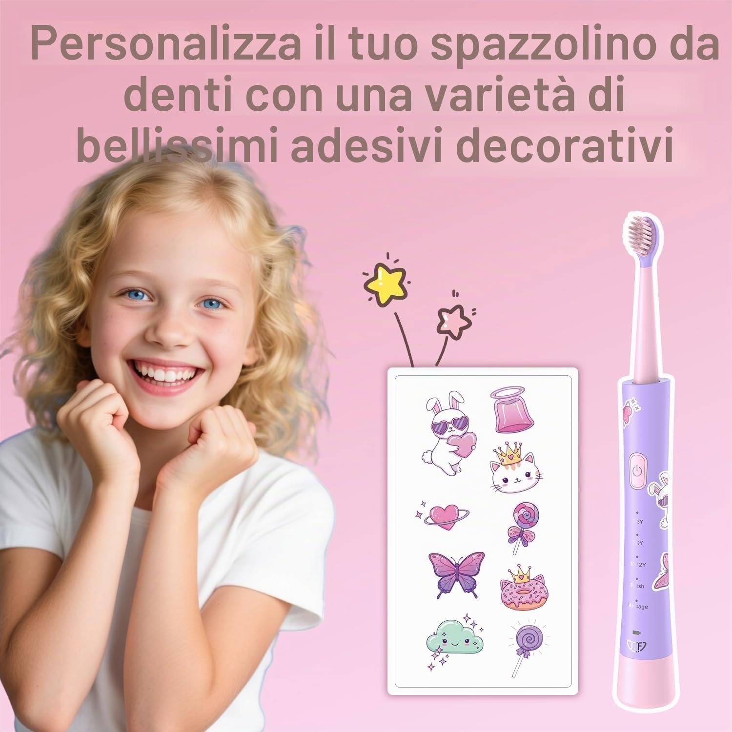 Thumbnail 5 de JTF Spazzolino Elettrico Bambini 3-12 Anni