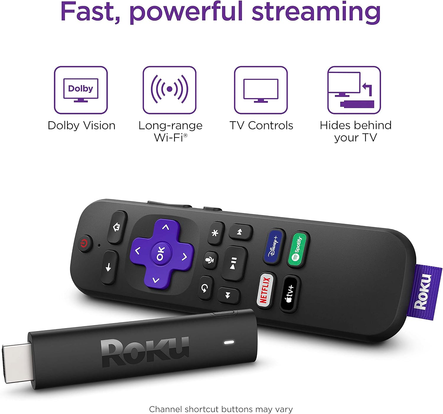 Thumbnail 1 de Roku 3820EU Streaming Stick 4K (4K, HD, HDR) with voice remote