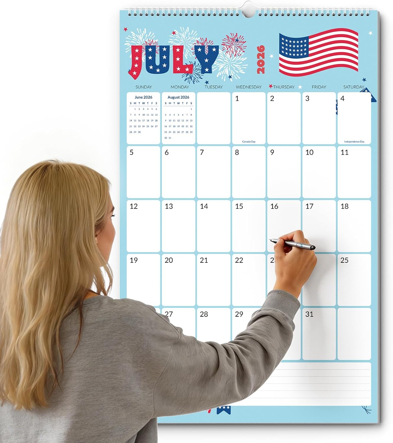 Detalle de SUNEE Wall Calendar, 17 x 27 inches