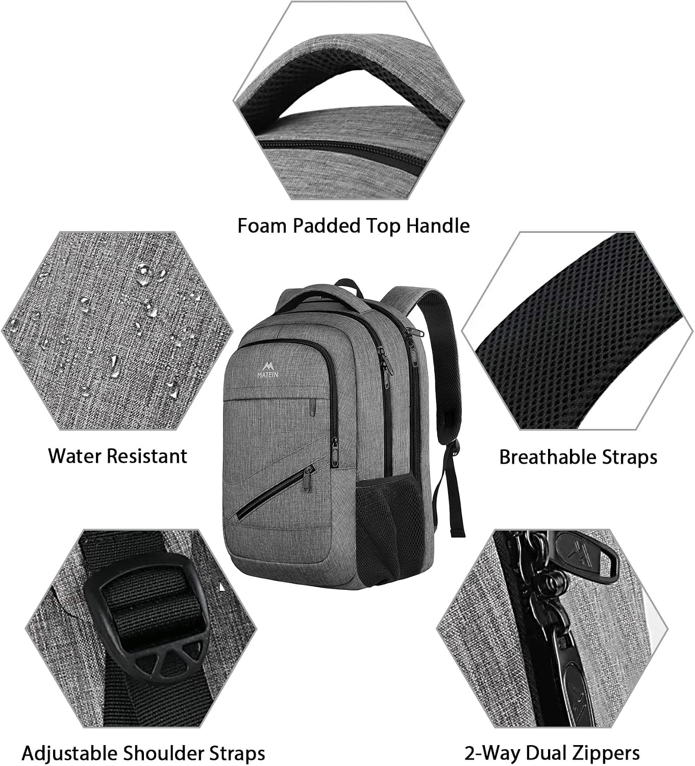 Thumbnail 6 de MATEIN Laptop Rucksack 17 Zoll