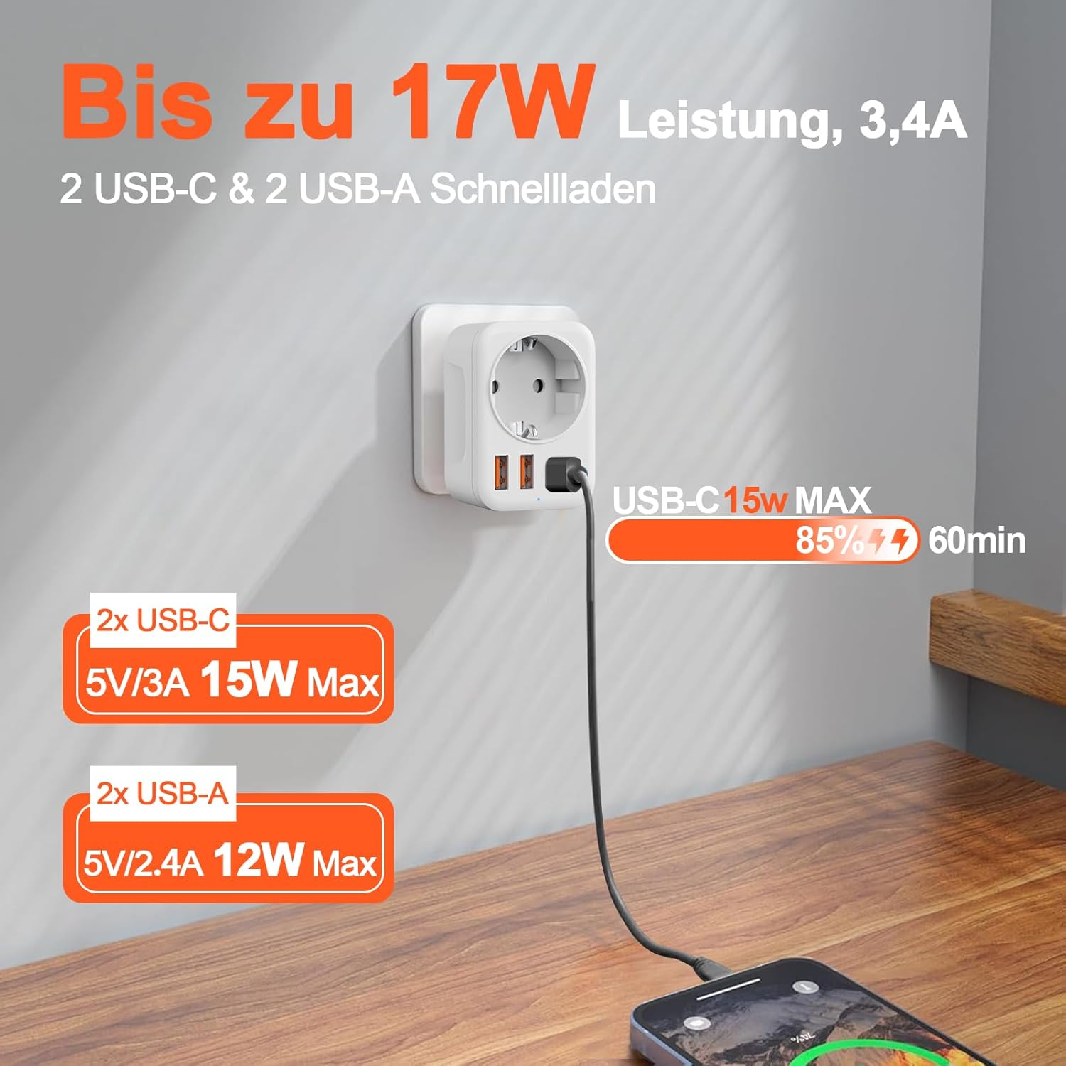 Thumbnail 2 de Denlane Adapter Japan 5-in-1 Reiseadapter 🔌