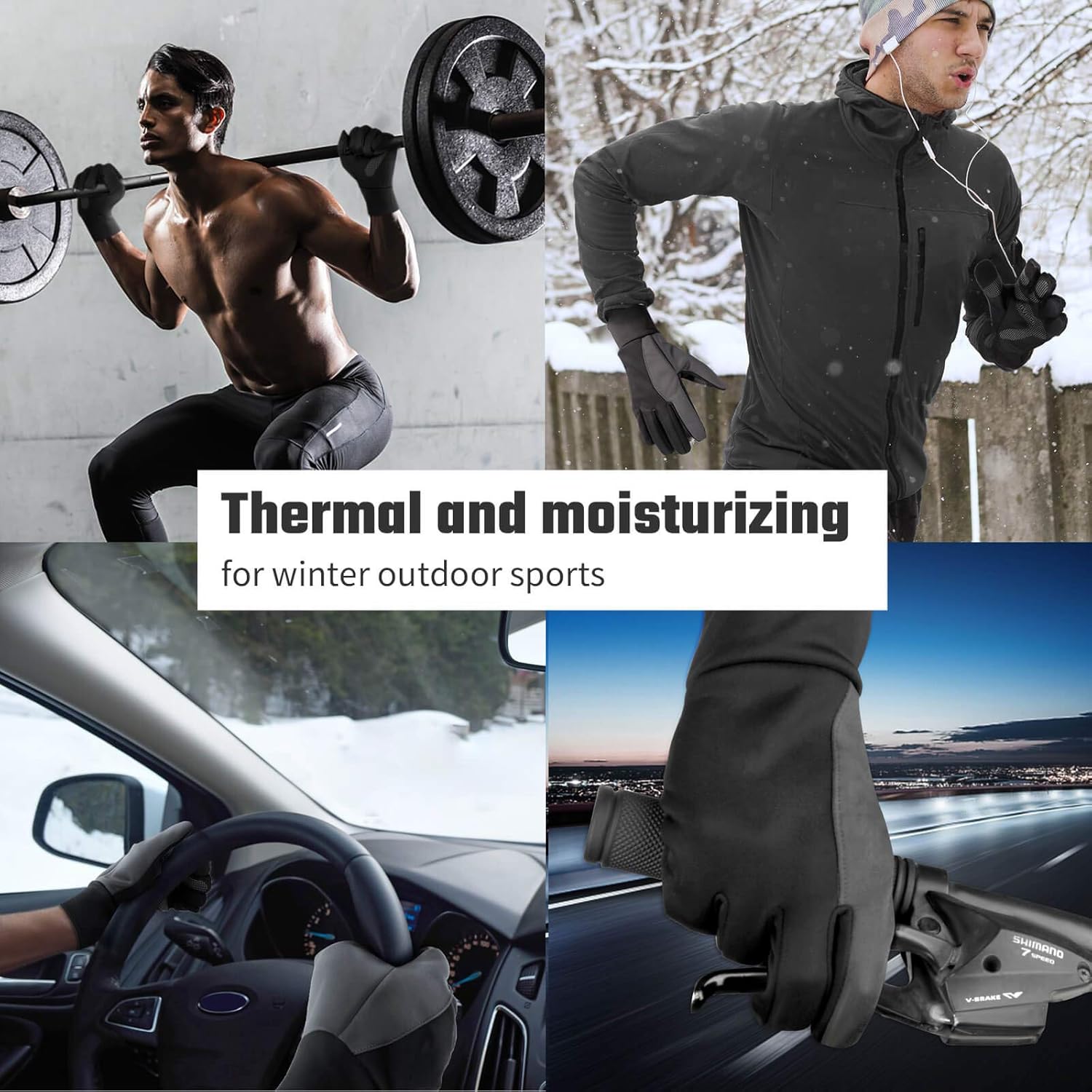 Thumbnail 4 de Winterhandschuhe Thermo Touchscreen Fahrradhandschuhe
