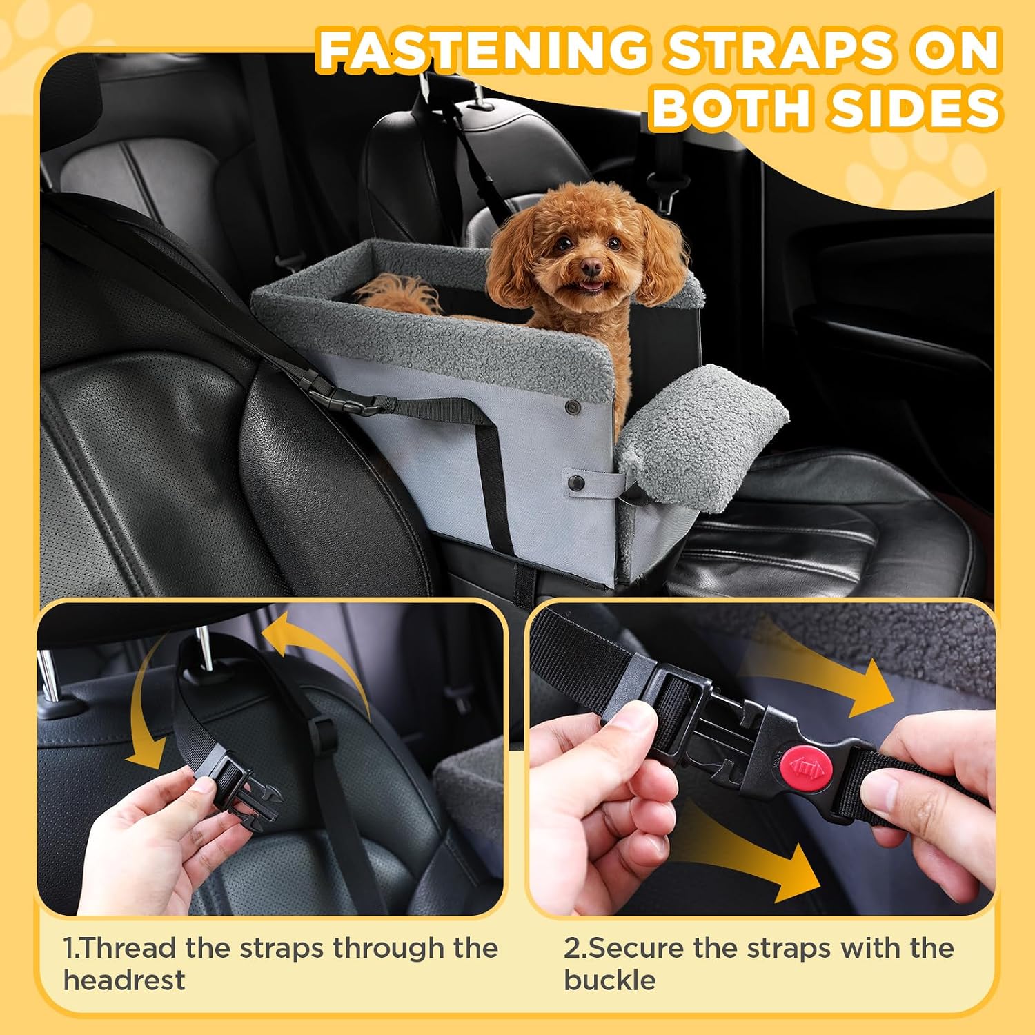 Thumbnail 4 de Center Console Dog Car Seat 18lbs