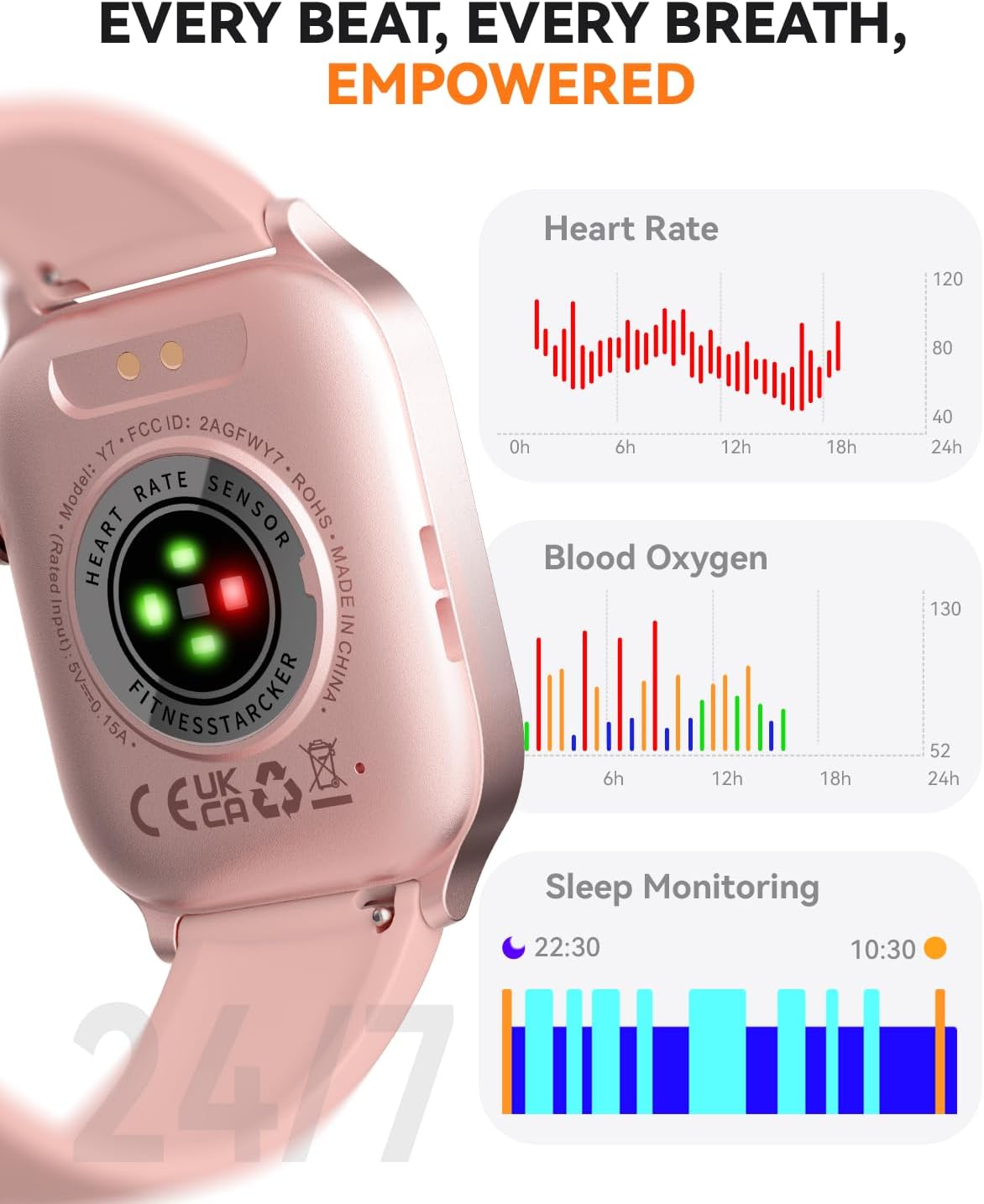 Detalle 2 de paybay Smart Watch 1.83 Pink Fitness