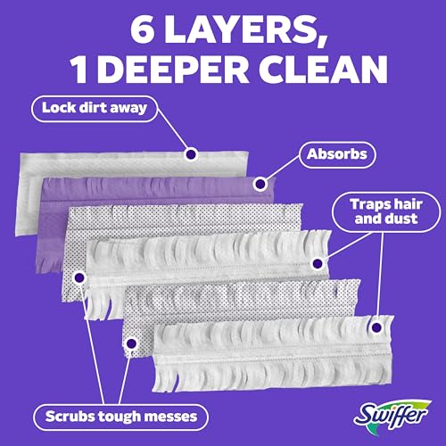 Detalle de Swiffer PowerMop Multi-Surface Mopping Pad Refills (11 Count) for Floor Cleaning