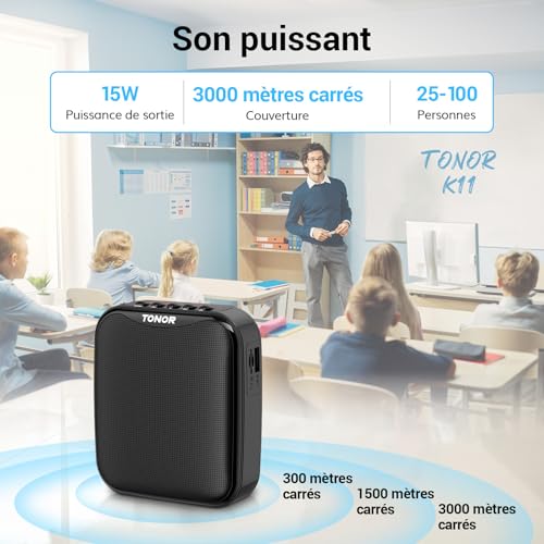 Detalle 2 de TONOR amplificateur vocal portable 15 W