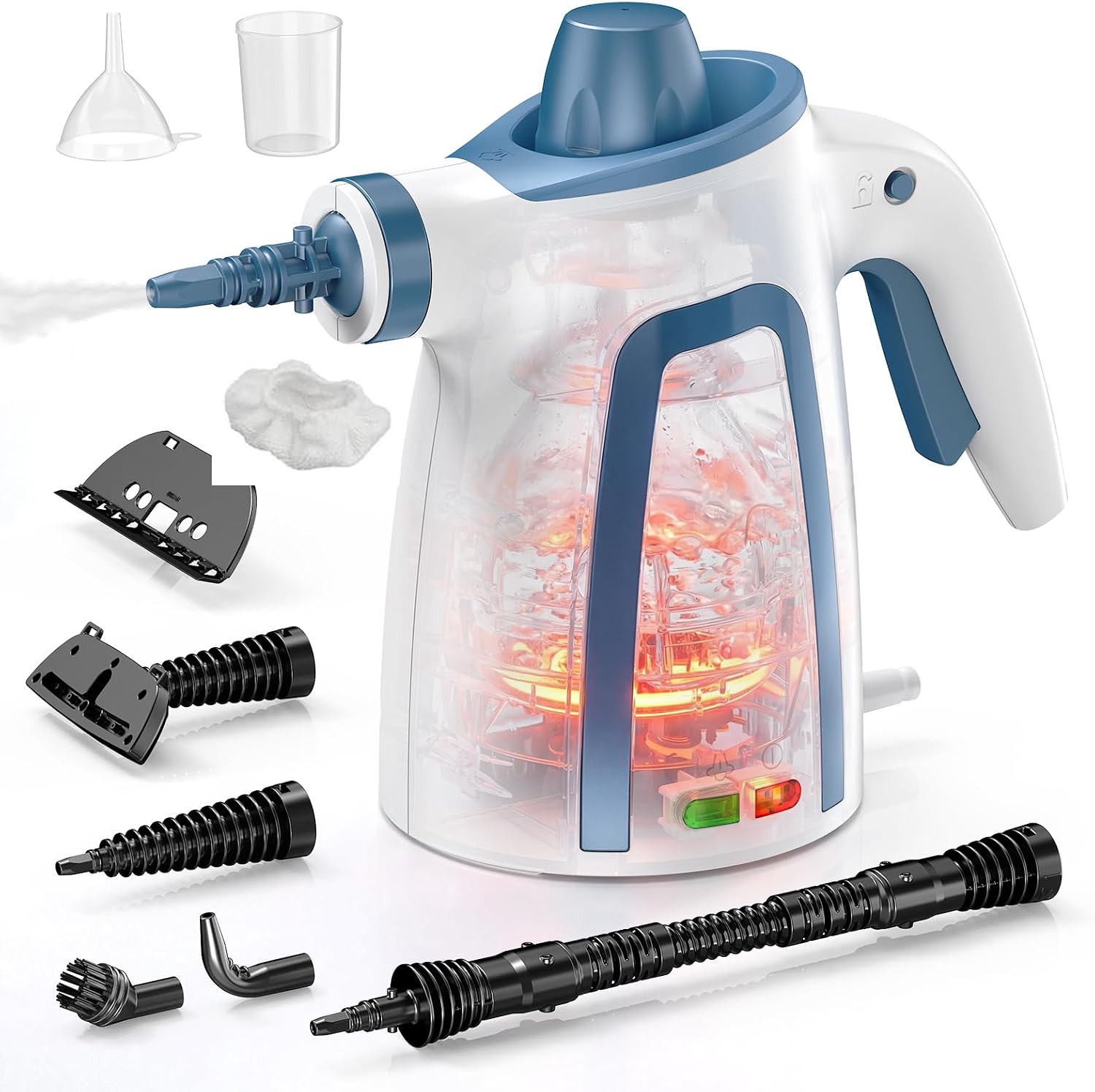 Detalle de Handheld Steam Cleaner 1050W Pressurised Steam Cleaner with 9 Accessories