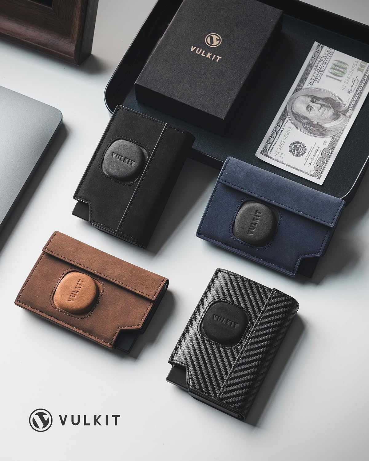 Thumbnail 6 de VULKIT Mens Card Holder with Airtag Cover 9-card